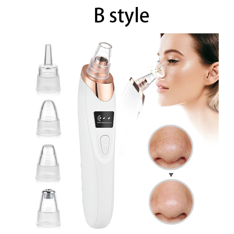 Blackhead Remover Electric Facial Cleansing Pore Vacuum Cleaner Ance Remover Pimple Face Cleaner Skin Scrubber Black Head Vacuum