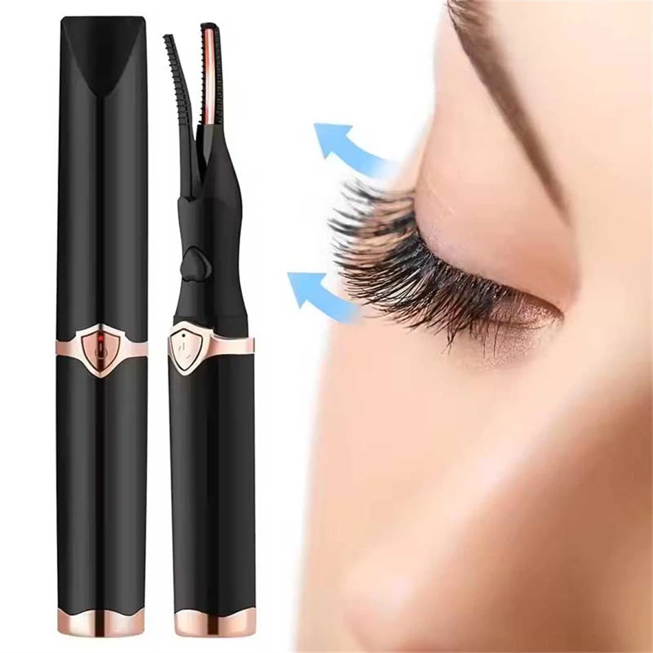 Heated Eyelash Curler for Women Mini USB Rechargeable Finalize Eyelash Tool