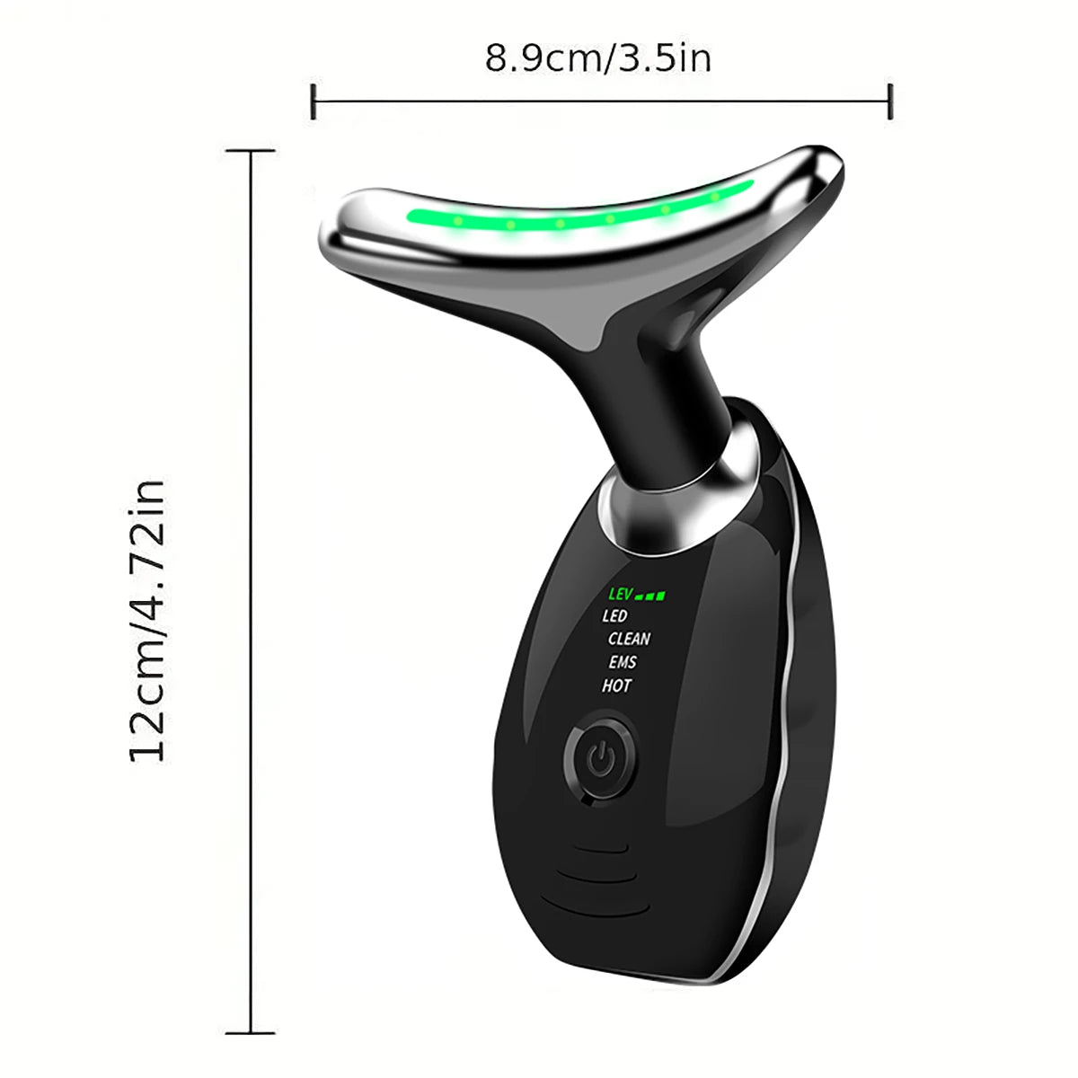 3 Modes Neck Beauty Device Face Lifting Clean EMS Hot Machine Microcurrent Facial Massager Constant Heating Skin Care Tool