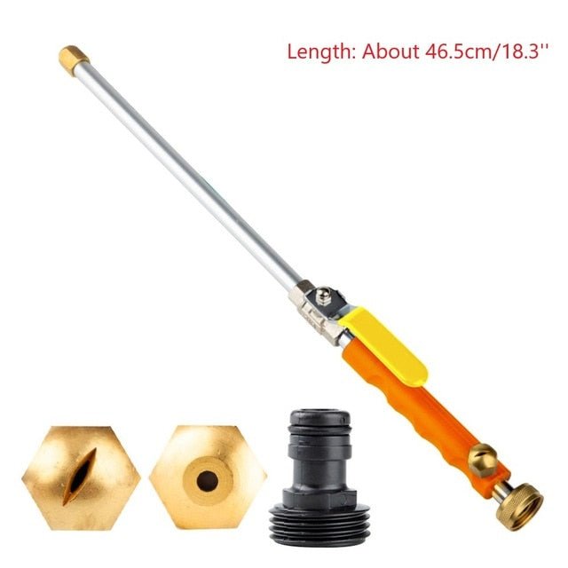 High Pressure Power Water Gun Metal Car Washer Spray and Garden Washer Tool - Orange image