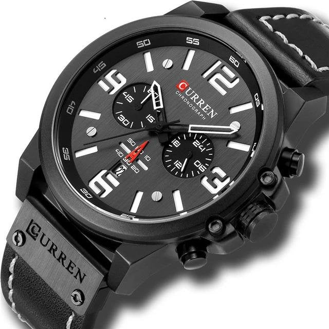 Mens Luxury Water Resistant Chronograph Sports Watch image 0