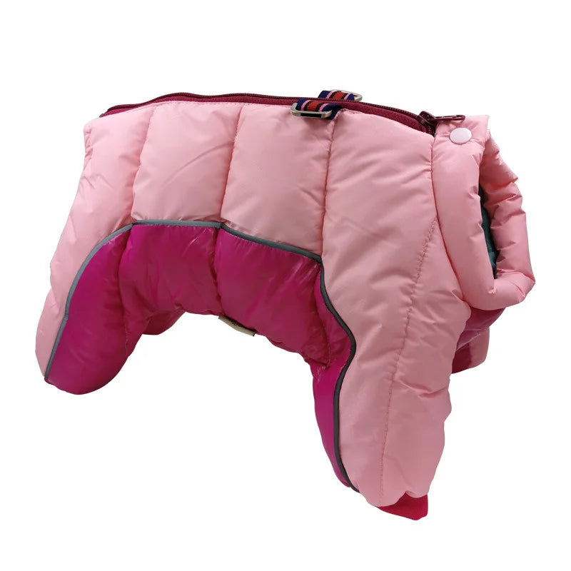 New Dog Clothing | Autumn and Winter Pet Camo Cotton Coat Waterproof and Cold Resistant Dog Coat Jacket Four Legged Cotton Coat image 9