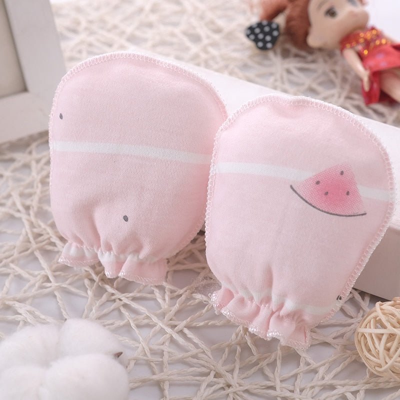 100% Cotton Baby Anti Scratching Newborn Mittens Gloves image 16