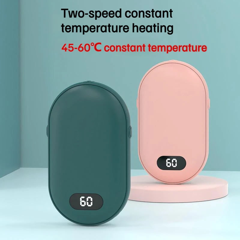 Compact Hand Warmer & Power Bank ‚Äì 2-in-1 USB Rechargeable Winter Essential image 2