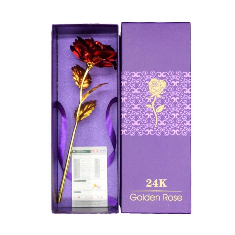 24K Foil Plated Golden Rose image 10