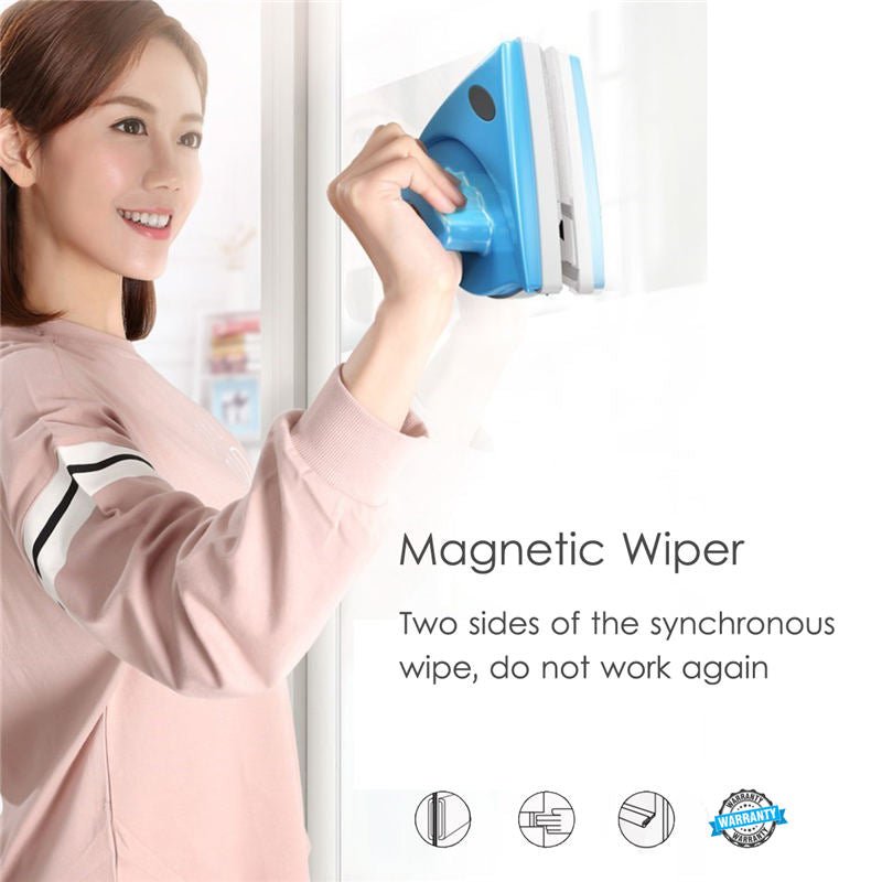 Handheld Portable Double Sided Magnetic Window and Glass Cleaning Brush image 9