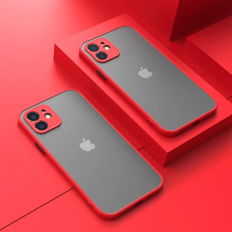 Luxury Shockproof Armor Matte Case for iPhone 14/13/12/11 Pro Max/Mini | Silicone Bumper & PC Cover image 15
