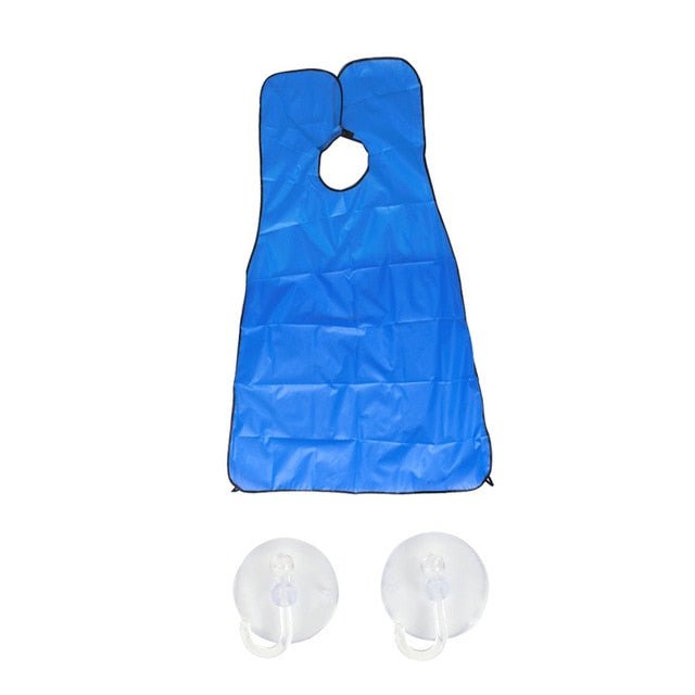 Pongee Beard Shave Apron Bib Trimmer and Razor Holder Rack image 18