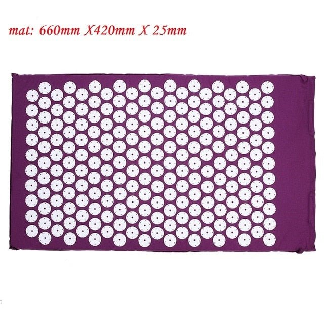 Acupressure Massage Yoga Mat with Pillow – Relaxation, Pain Relief, and Stress Reduction Set image 43