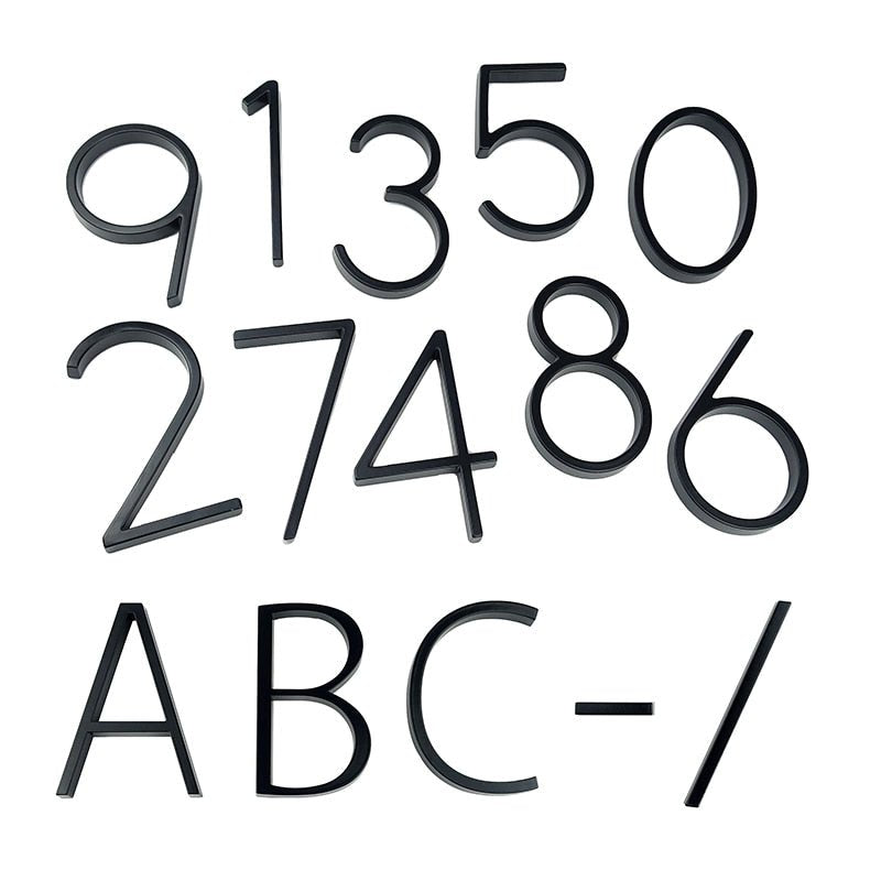 125mm Big Modern Floating House Number and Letters image 9