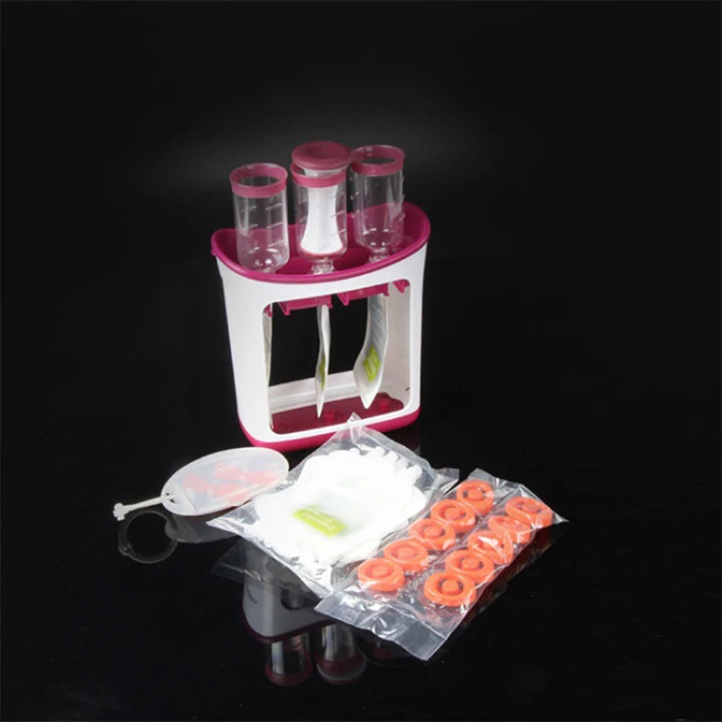 Squeeze Station Baby Food Maker ‚Äì Easy Homemade Food Dispenser with Storage Pouches image 2
