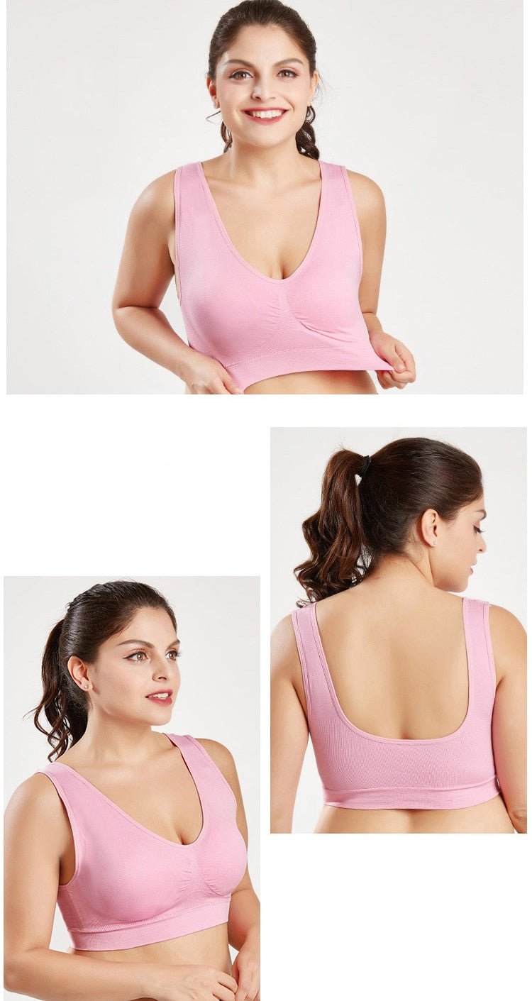 Jerrinut Seamless Breathable Wireless Push Up Bra Underwear With Pads image 17