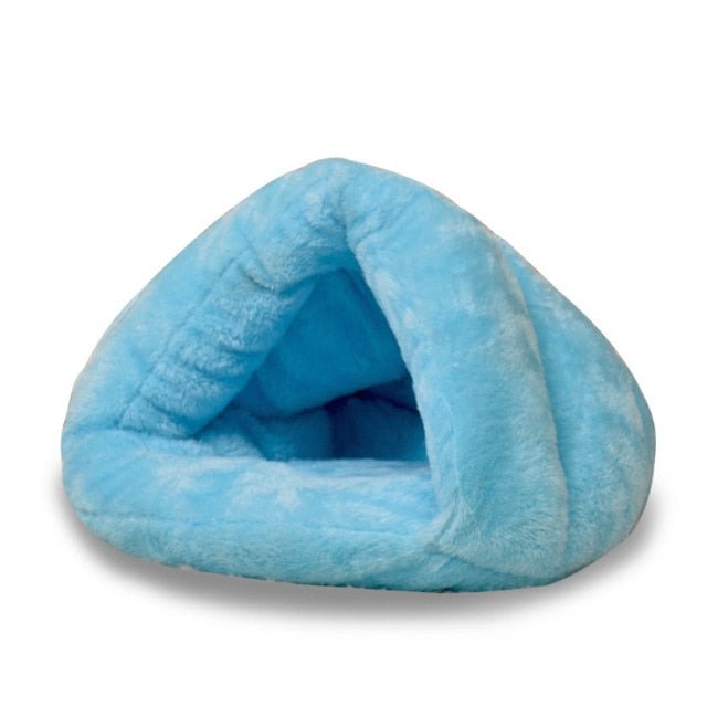 Pets Winter Warm Cozy Beds for Cats Dogs - Blue, 45x45x33CM image