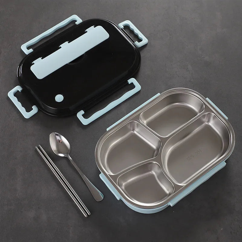 304 Stainless Steel Insulated Lunch Box with 4 Compartments and Soup Bowl image 18
