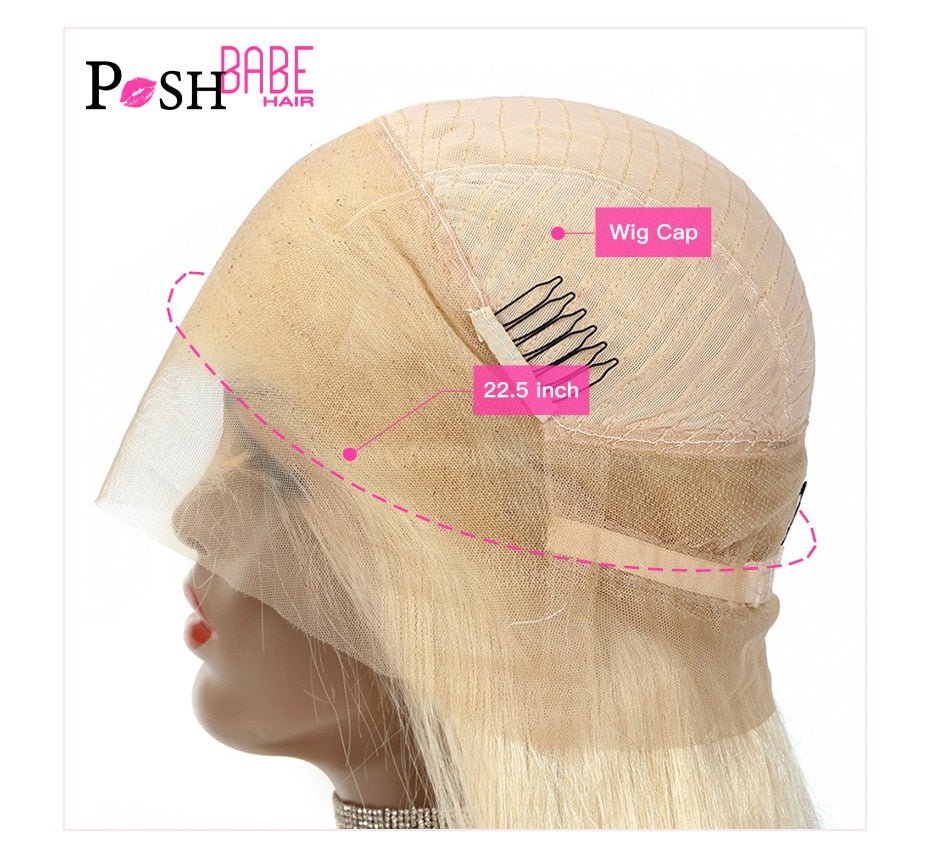 Honey Blonde Color Remy Brazilian Straight Lace Front Human Hair image 22