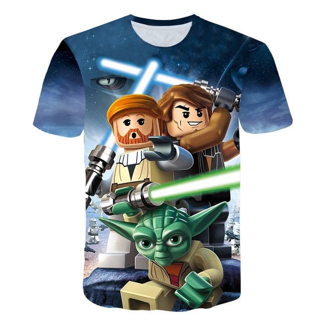 New Novelty 3D Printed Kids Compression Tee-shirt image 27