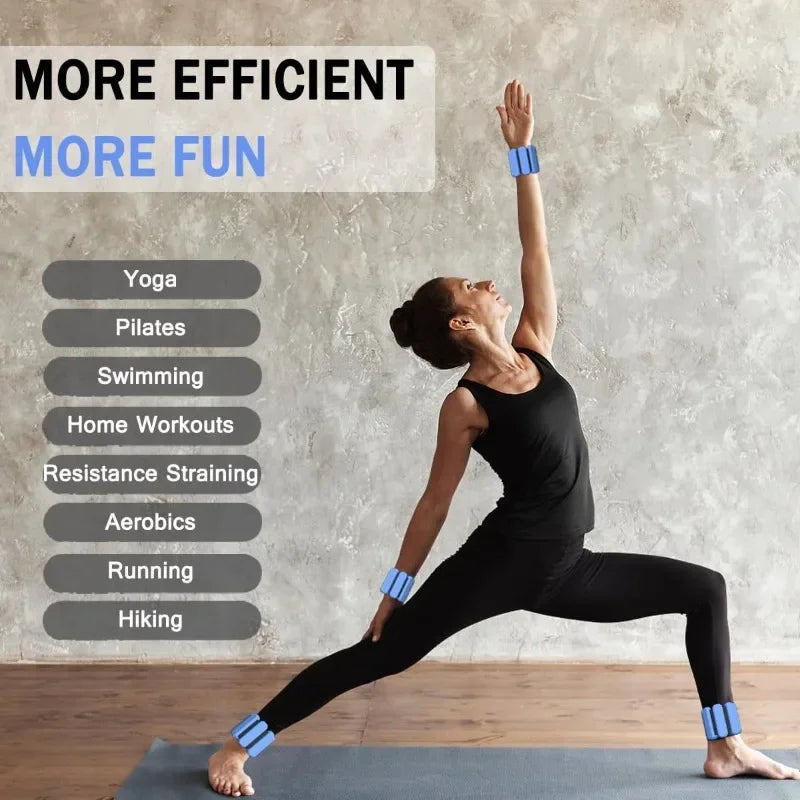 Weighted Bracelets for Yoga & Fitness – Adjustable Wrist & Ankle Weights for Enhanced Workouts image 1