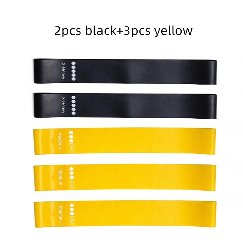 Yoga and Exercise Resistance Bands Set ‚Äì 5 Durable Bands for Strength, Flexibility, and Fitness Training image 11