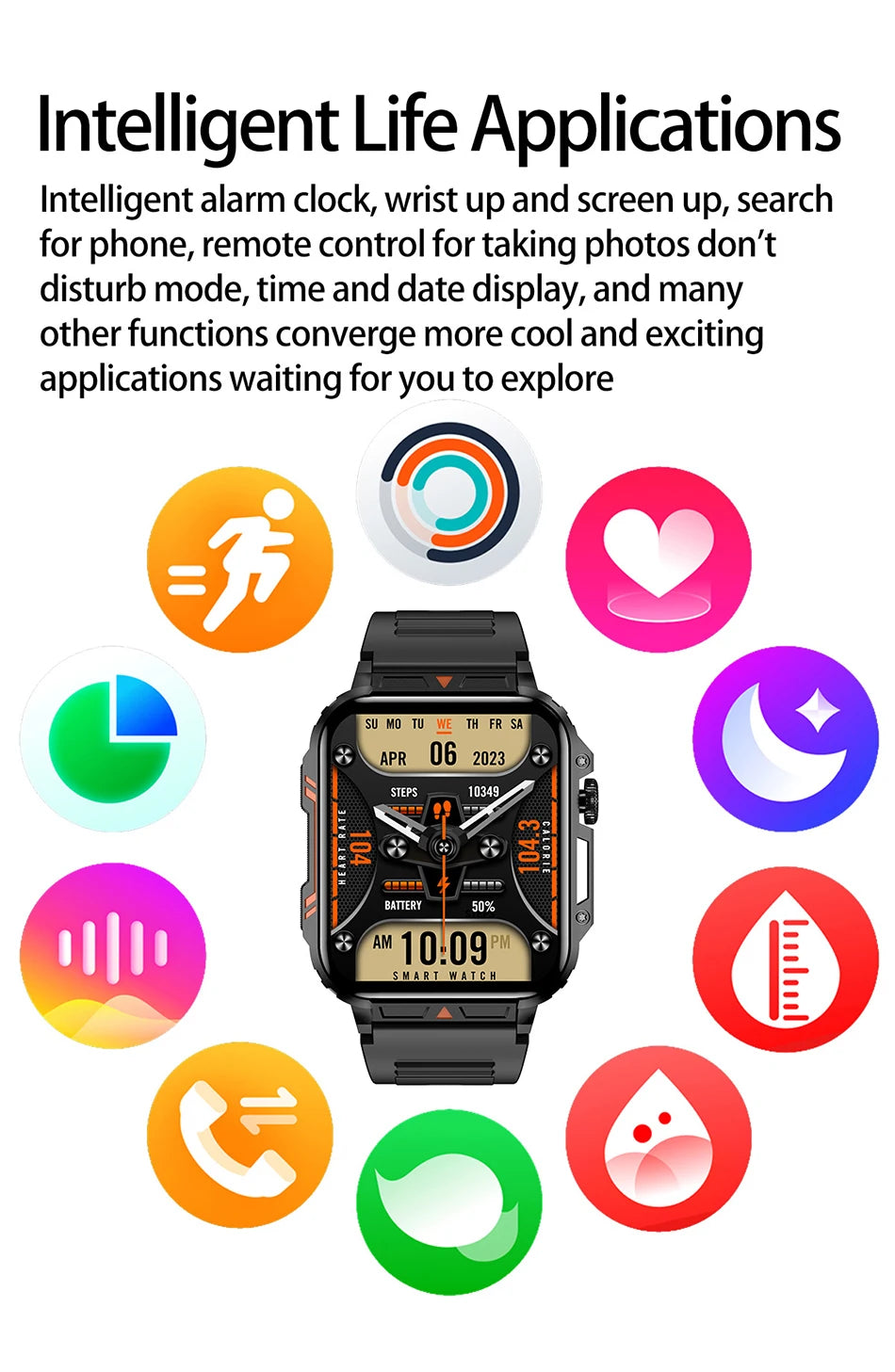 LIGE 1.95” Smartwatch | IP68 Waterproof Health & Fitness Monitor for Men and Women image 28