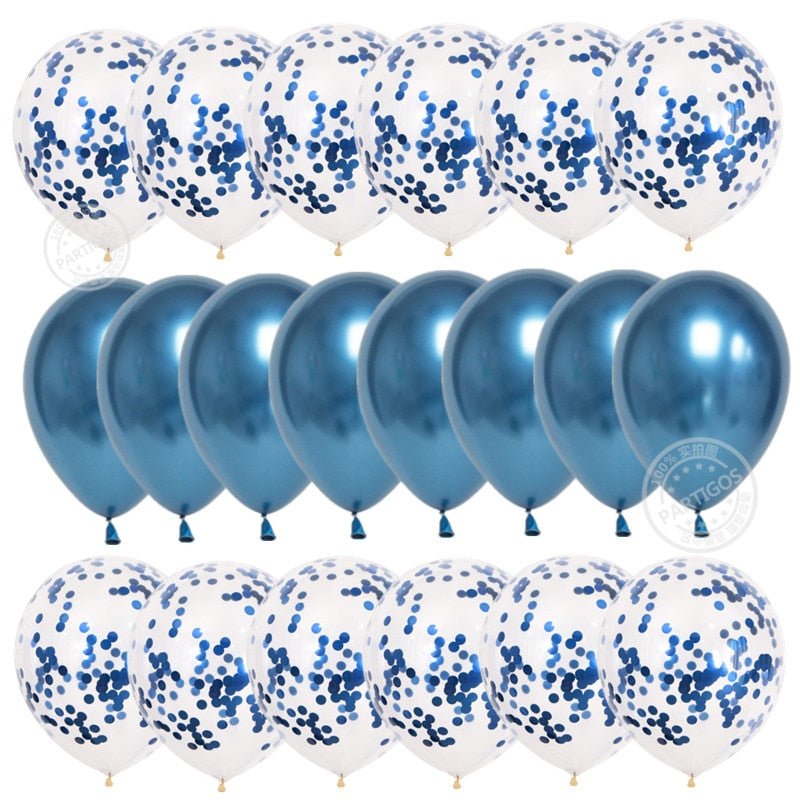 20pcs Confetti Chrome Birthday Party Decors Wedding Decoration New Year Balloon Set image 17
