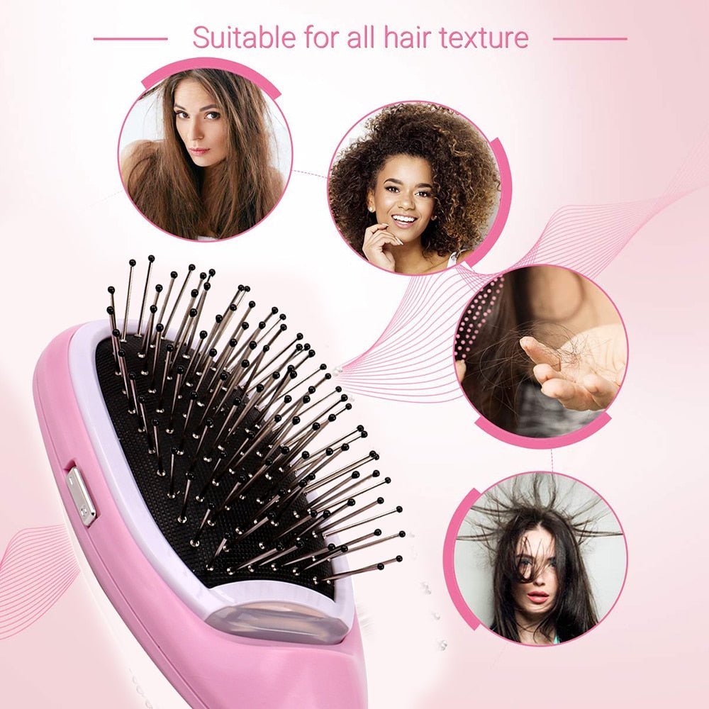 Portable Electric Ionic Hairbrush image 7