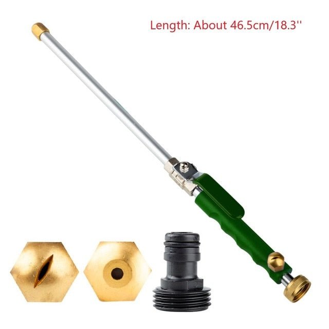 High Pressure Power Water Gun Metal Car Washer Spray and Garden Washer Tool - Green image