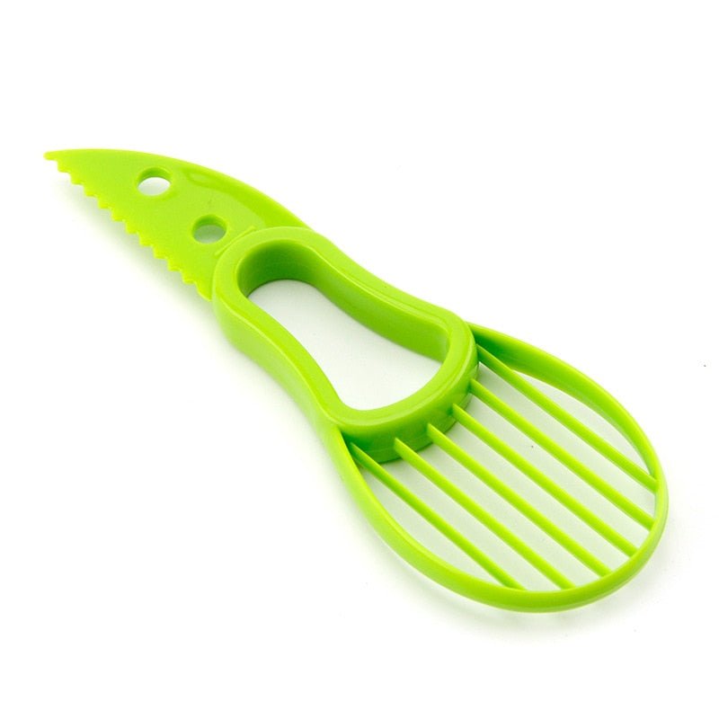 3 In 1 Avocado Slicer Shea Corer Butter Fruit Peeler Cutter Pulp Separator Plastic Knife Kitchen Vegetable Tools Kitchen Gadgets image 2