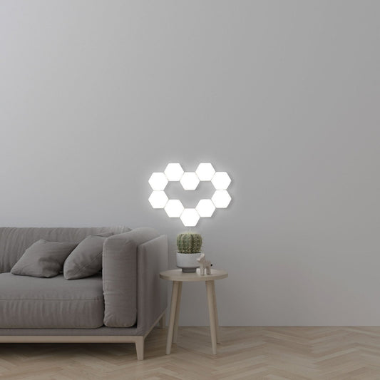 Quantum LED Hexagonal Lamps | Touch Sensitive Modular Wall Decoration Lighting System image 0