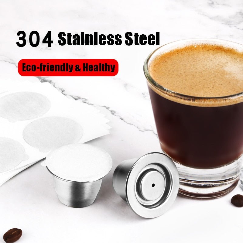 iCafilas Nespresso Reusable Refillable Capsule Pods Compatible With Nespresso Inissia capsula image 17