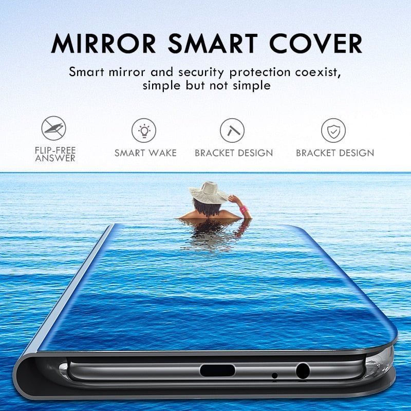Smart Mirror Flip Case For Samsung Galaxy A51 A71 A50 A30 A10 A20 A40 A70 A10s A30s A20e Note 10 8 9 S10 S6 S7 S8 S9 Plus Cover image 28