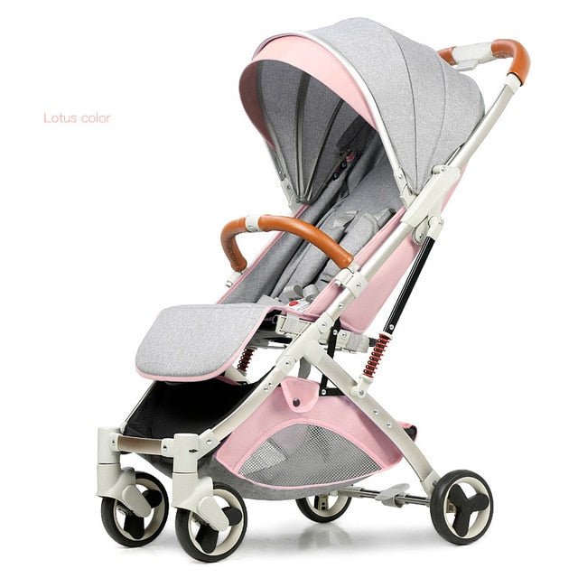 Babyfond 5.8 kg Portable Light Carriage Newborn Baby Stroller - Lotus color image