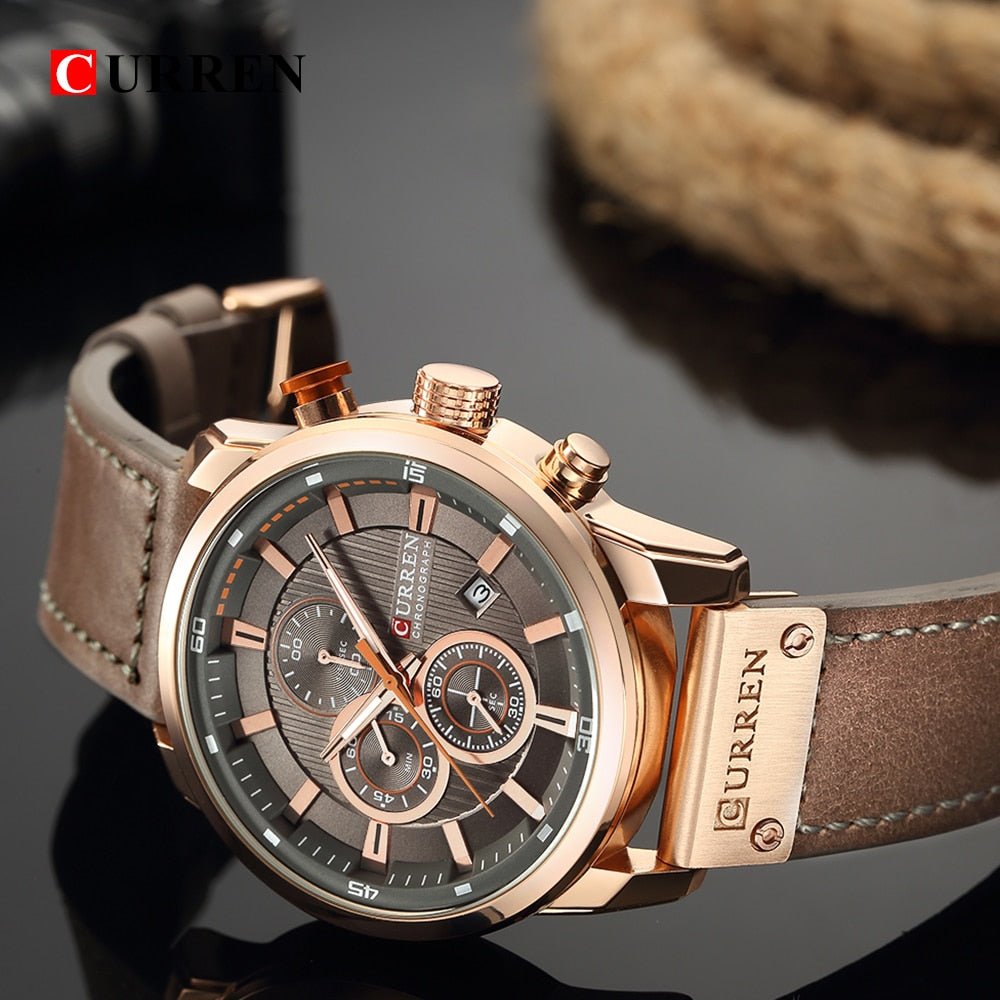 Top Brand Luxury Chronograph Quartz Watch image 14