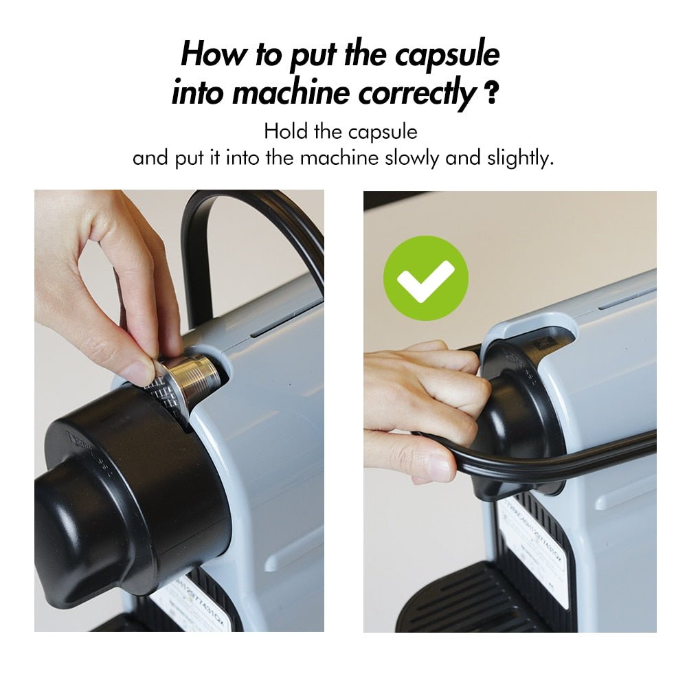 iCafilas Nespresso Reusable Refillable Capsule Pods Compatible With Nespresso Inissia capsula image 6