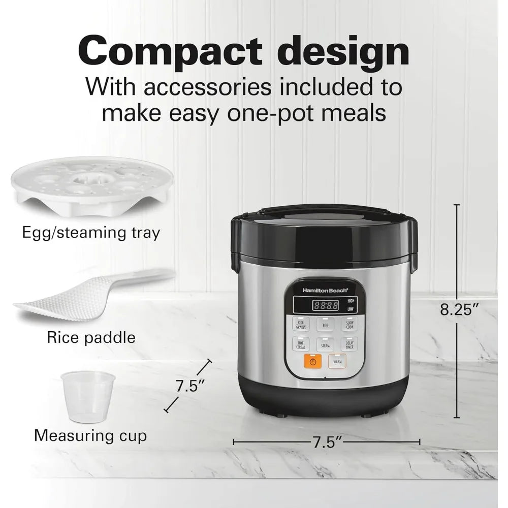 Digital Programmable Rice Cooker & Food Steamer ‚Äì 6-Cup Capacity with Slow Cook & Egg Functions image 5