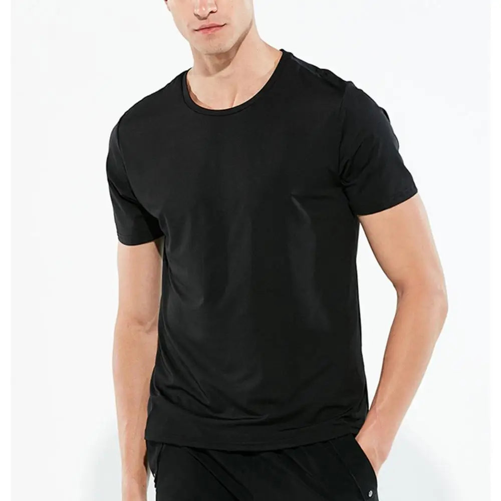 Hydrophobic Waterproof Men‚Äôs Quick-Dry T-Shirt ‚Äì Soft, Breathable, and Wear-Resistant - black, M image