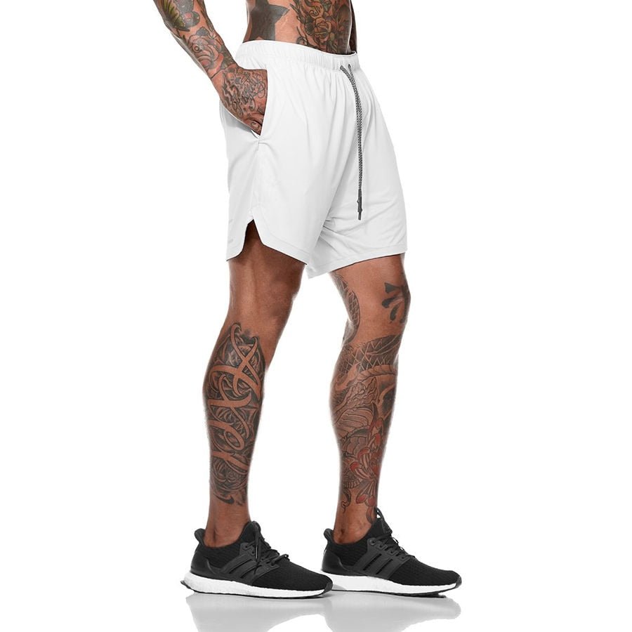 Mens 2 in 1 Running Jogging and Leisure Shorts image 32