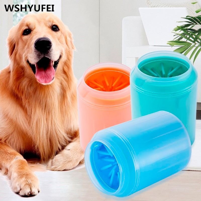 Dog Paw Cleaner Cup | Soft Silicone Combs | Portable Pet Foot Washer Cup | Dirty Cat Foot Cleaning Bucket image 0