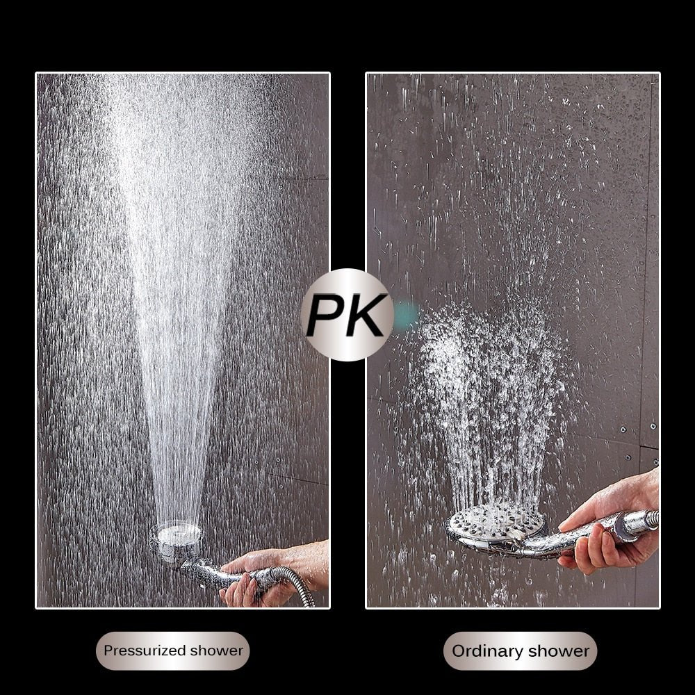 360 Degrees Water Saving Rotating Adjustable Shower Head with Stop Button image 8