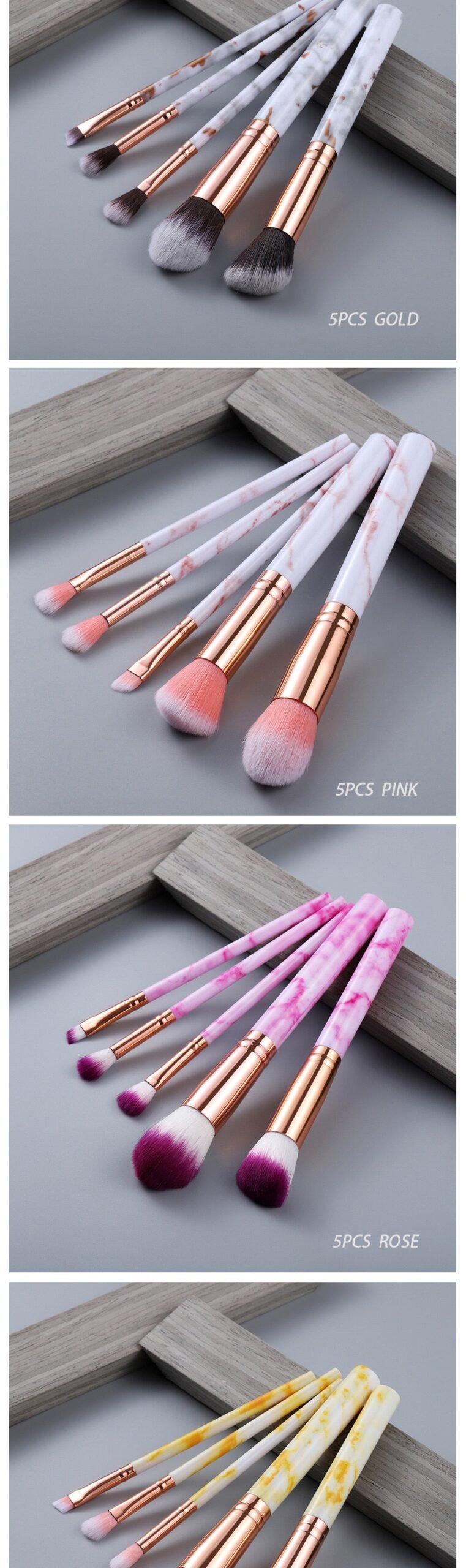 15Pcs Cosmetic Powder Eye Shadow Foundation Makeup Brushes Tool Set image 3