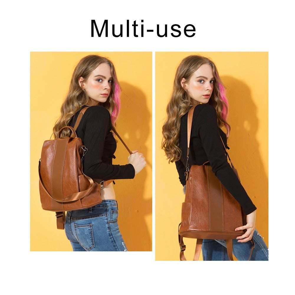 HERALD Women Quality Leather Backpack image 8