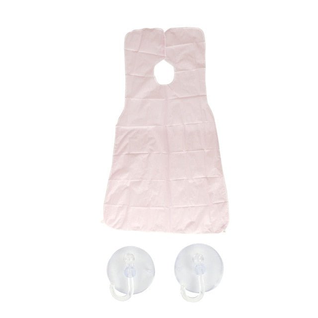Pongee Beard Shave Apron Bib Trimmer and Razor Holder Rack image 5