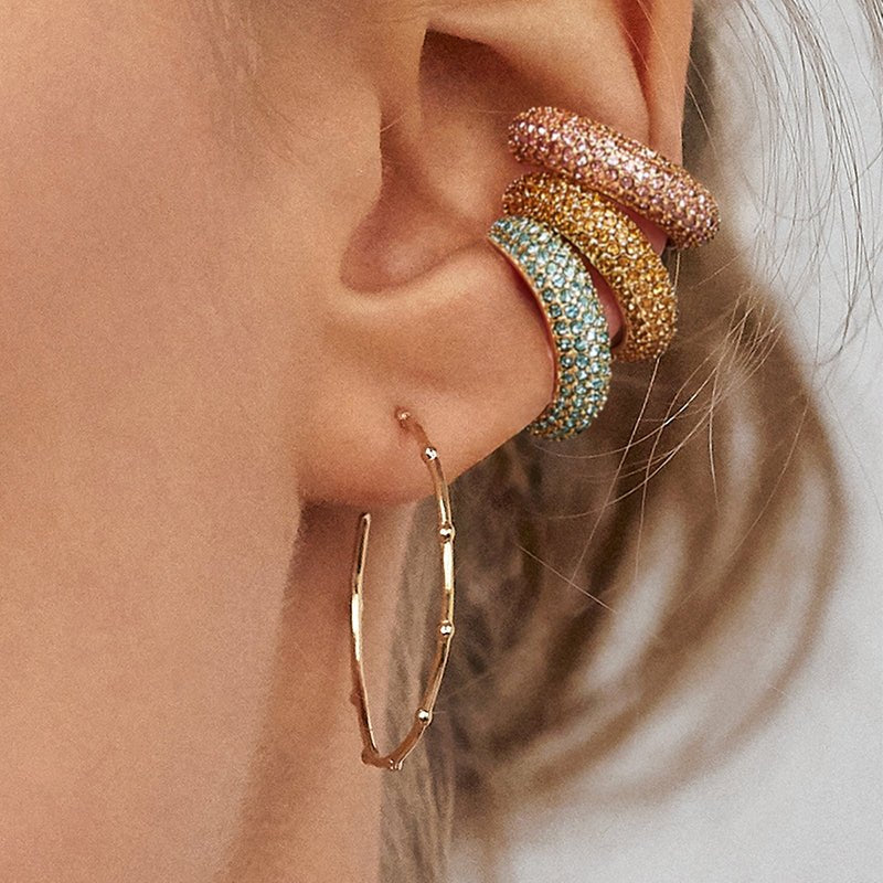 Bohemian Imitation Trendy Small Clip No-Piercing Earrings Cuff For Women and Girls image 32