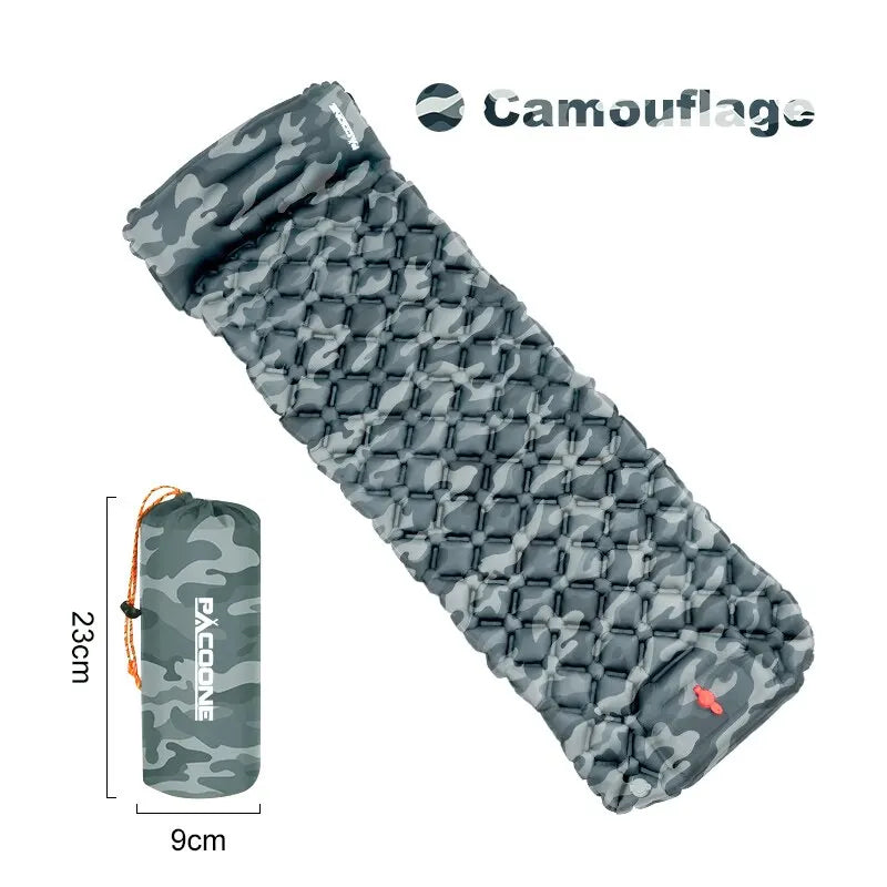 Ultralight Camping Inflatable Mattress with Pillow – Built-In Pump for Hiking & Outdoor Sleeping image 11