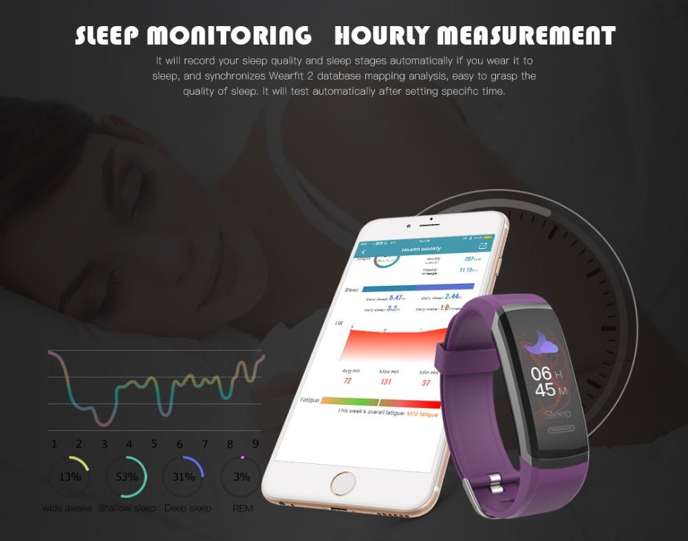 Letike IP67 Waterproof Heart rate Fitness Tracker Bracelet image 6