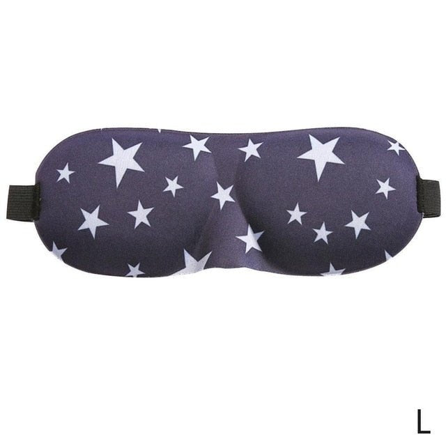 Soft Portable Sleeping Travel Eye Mask - as the picture 12 image