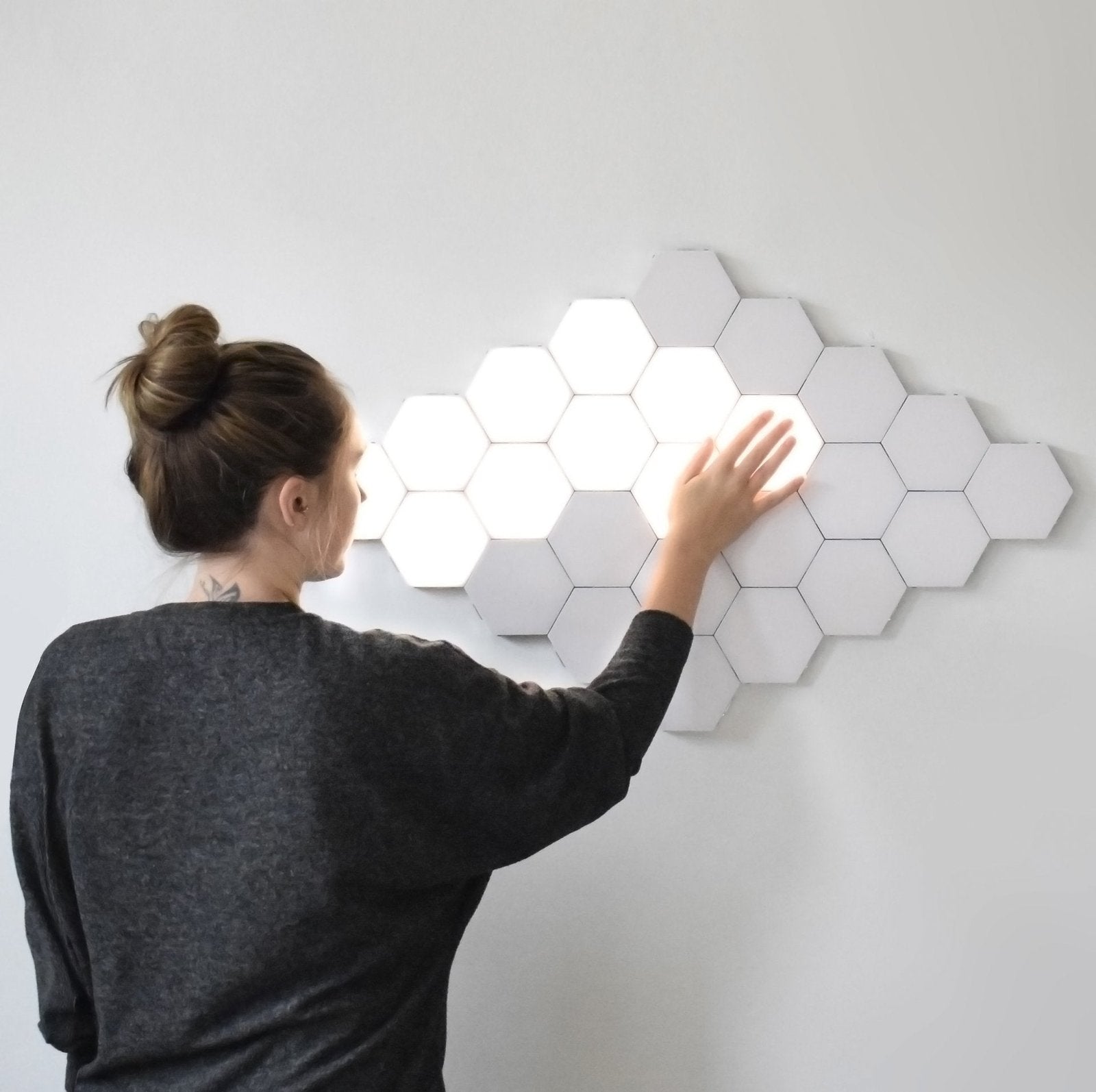 Quantum LED Hexagonal Lamps | Touch Sensitive Modular Wall Decoration Lighting System image 7