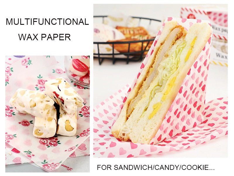 50Pcs/Lot Wax Paper Food Grade Grease Paper Food Wrappers |Wrapping Paper For Bread Sandwich Burger Fries | Oilpaper Baking Tools image 21