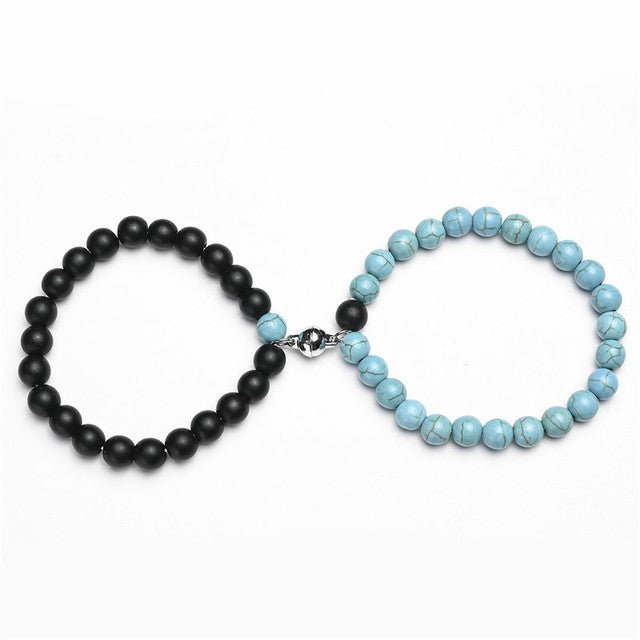 2Pcs/Set Couples Classic Natural Stone Beaded Bracelets image 37