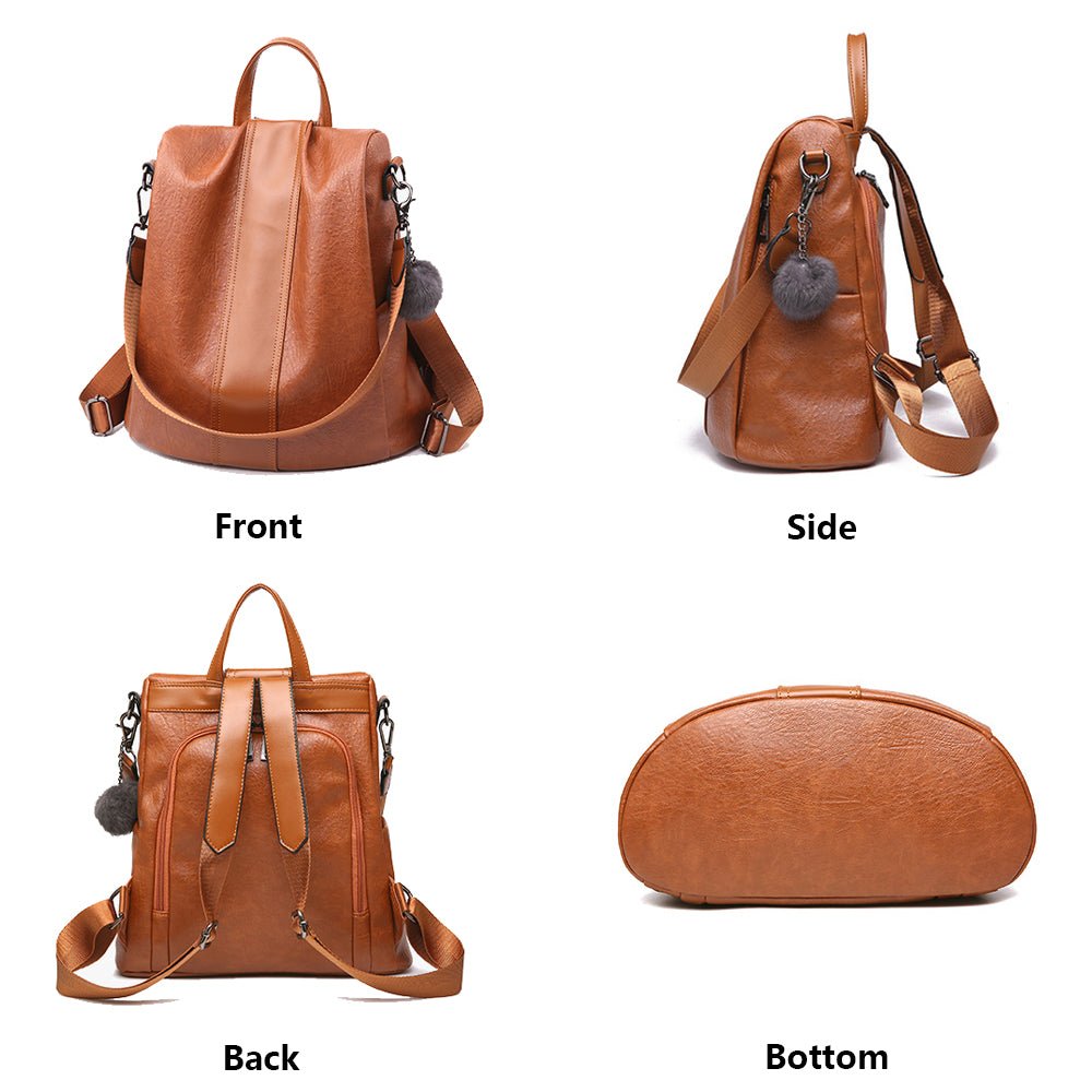HERALD Women Quality Leather Backpack image 3
