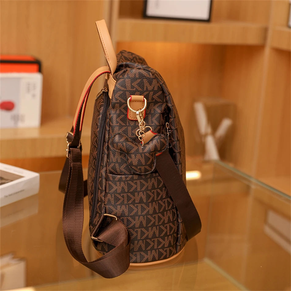 Fashion Backpack For Women PVC Waterproof Shoulder Bag Pack Female Casual Anti-theft Rucksack Shopping Travel Girl School Bags image 17